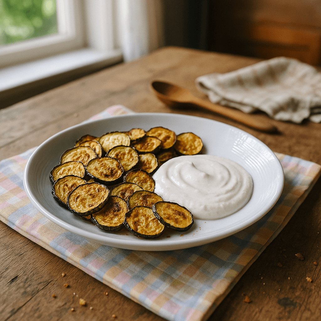 Squashchips med kokoscreme