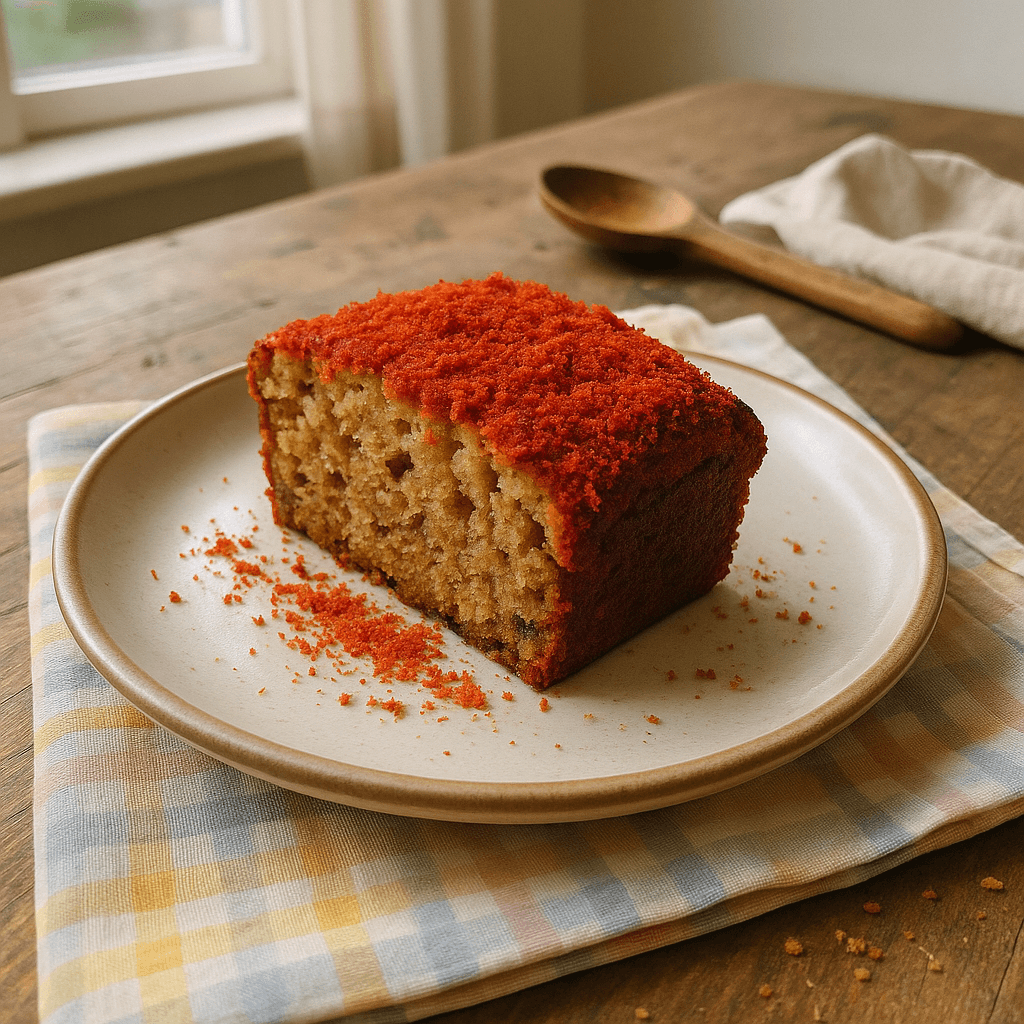 Bananbrød med tomatstøv