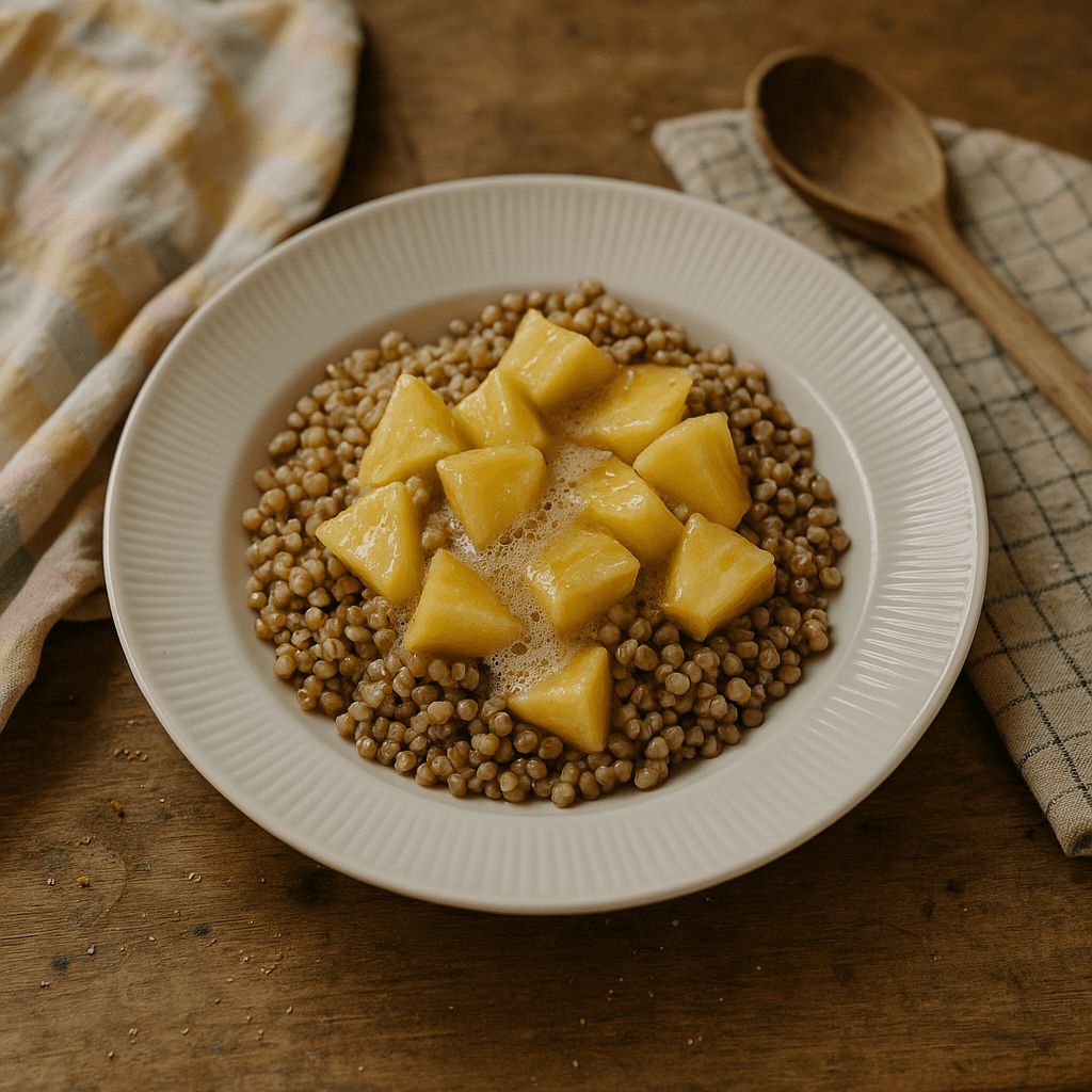 Ananas-øledressing & boghvede