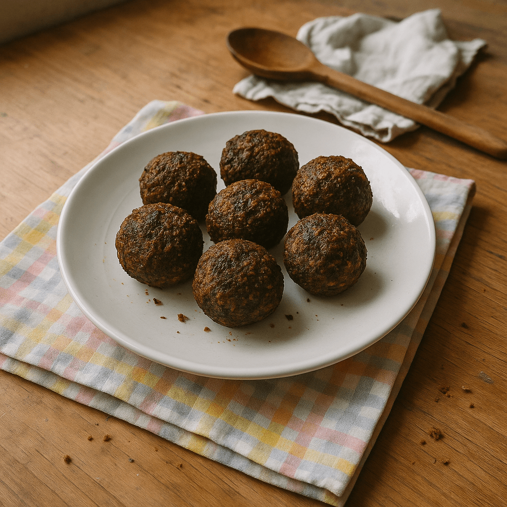Lakrids-falafel kugler
