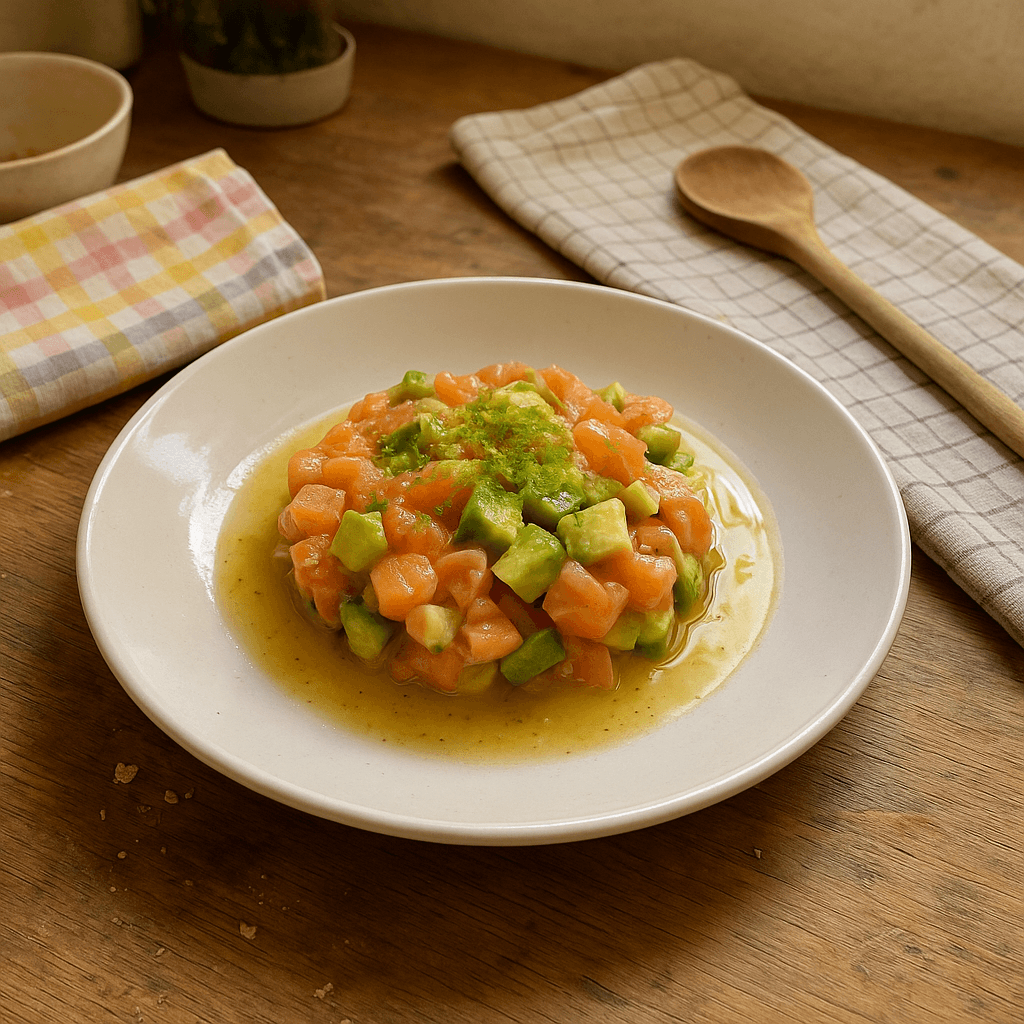 Lime-tartar af laks