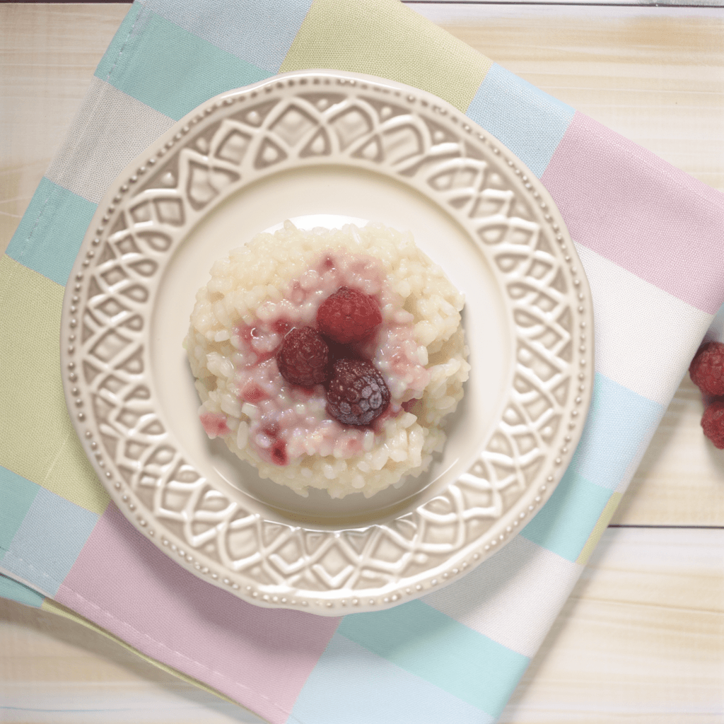 Hindbær Ris - Opskrift på dessert, dansk