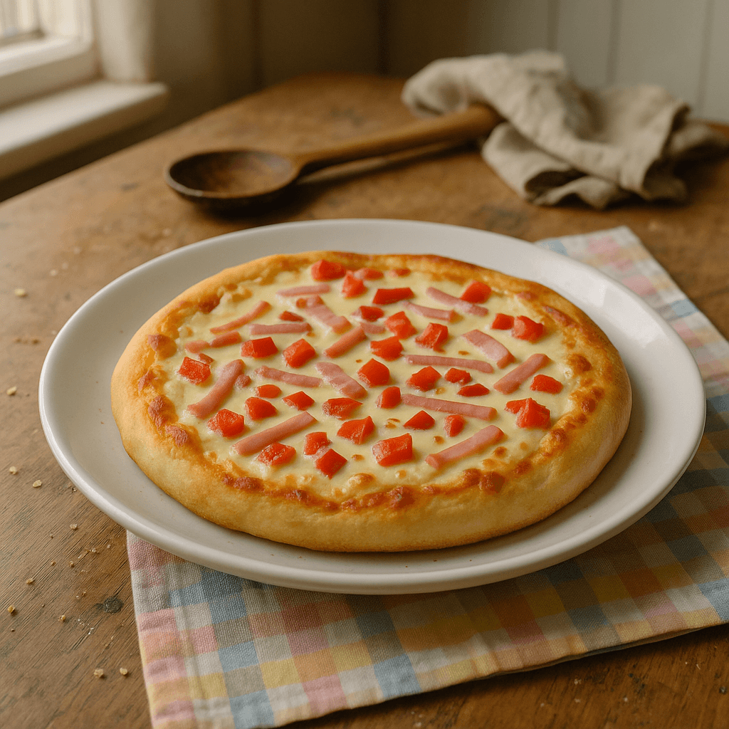 Smeltet smøreost-pizza - Opskrift på hovedret, snack