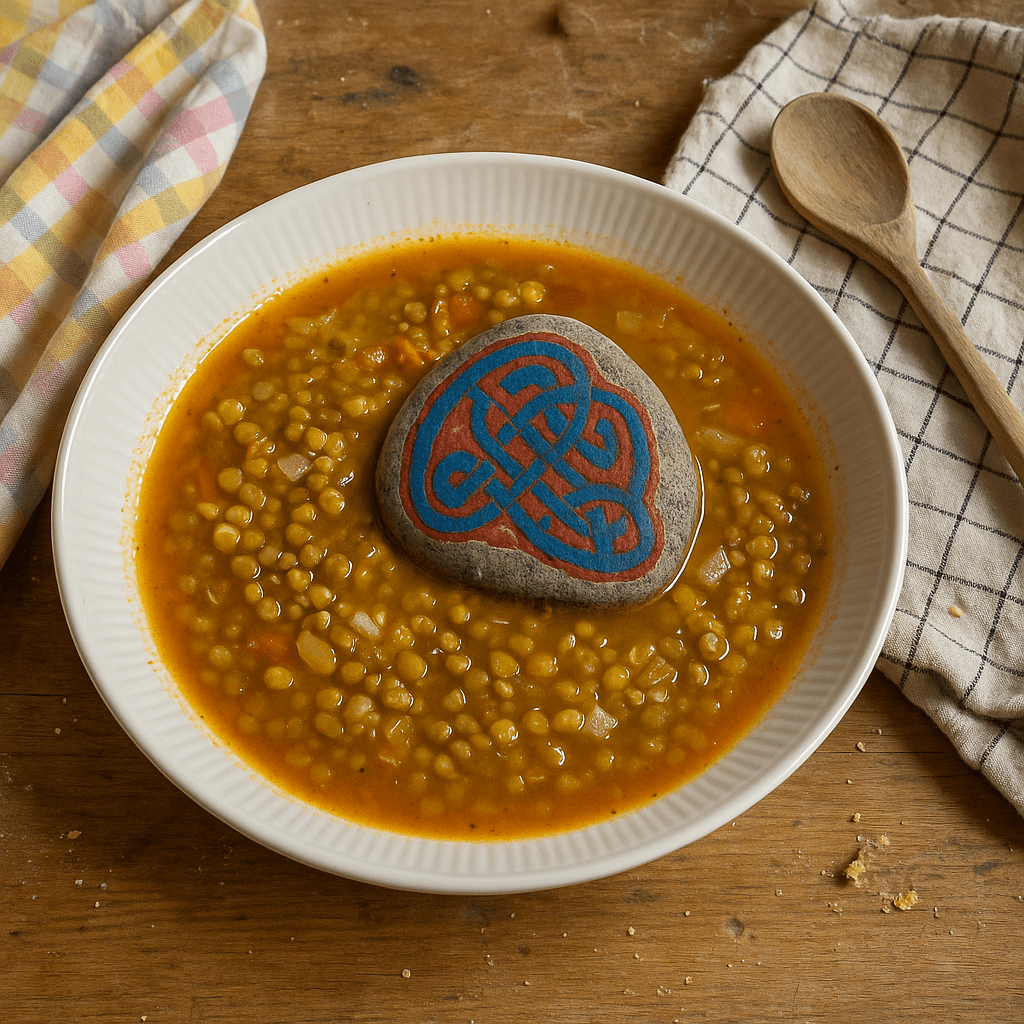 Aarhus Linsesuppe med Rugbrødscroutoner - Opskrift på supper, vegetarretter