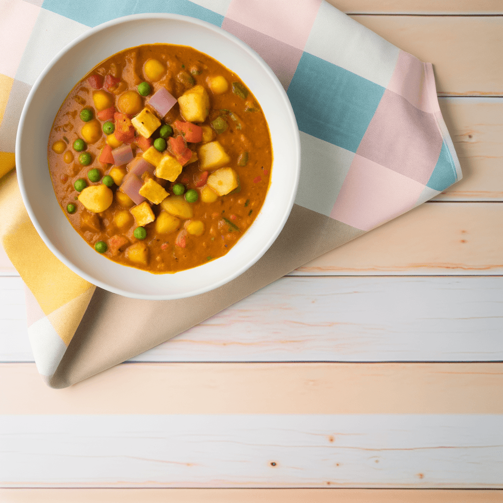 Vegetarisk Karrygryde - Opskrift på hovedret, vegetar, karry