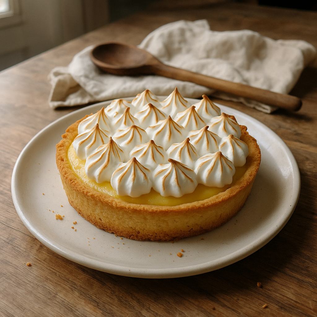 Citrontærte med italiensk marengs