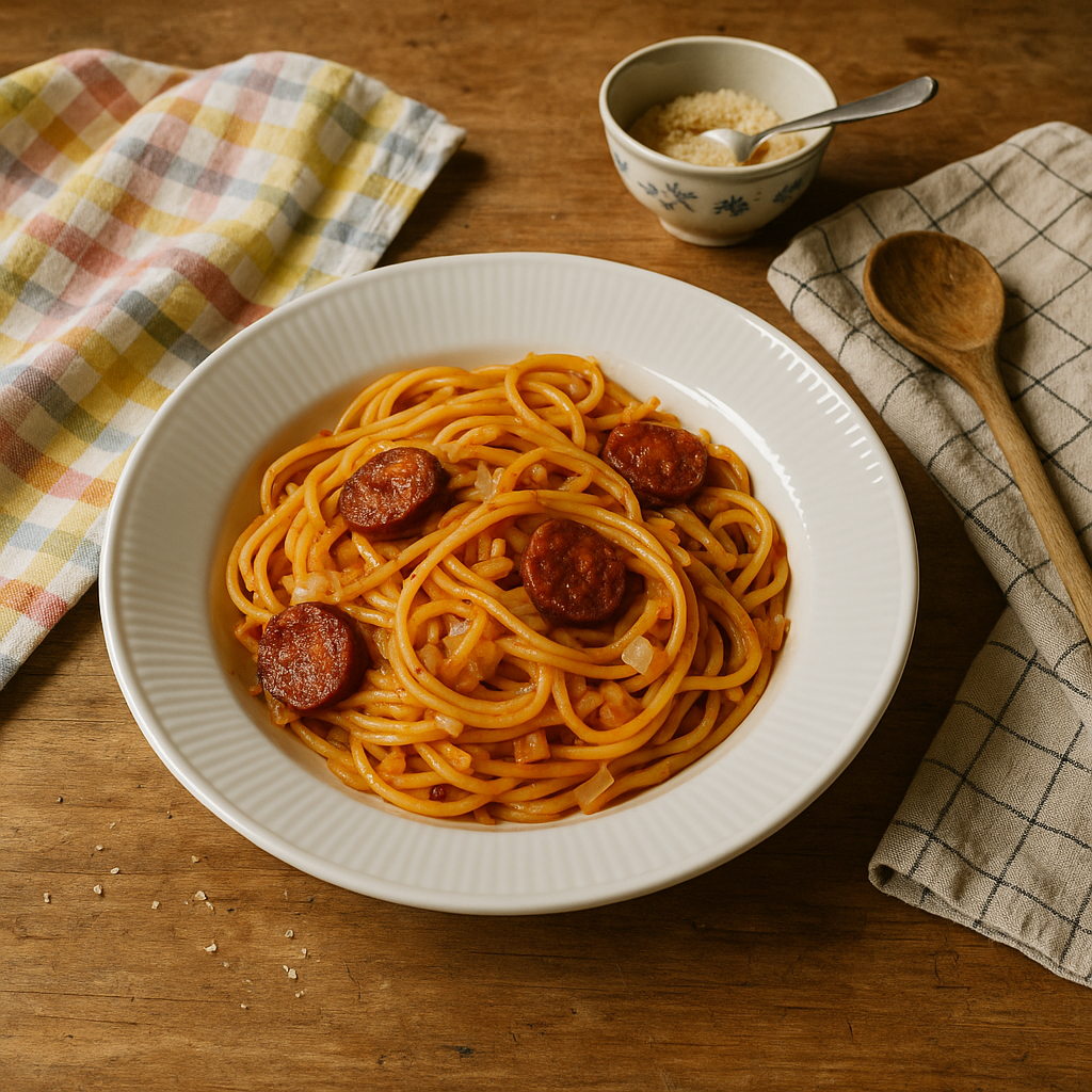 One Pot Pasta med chorizo
