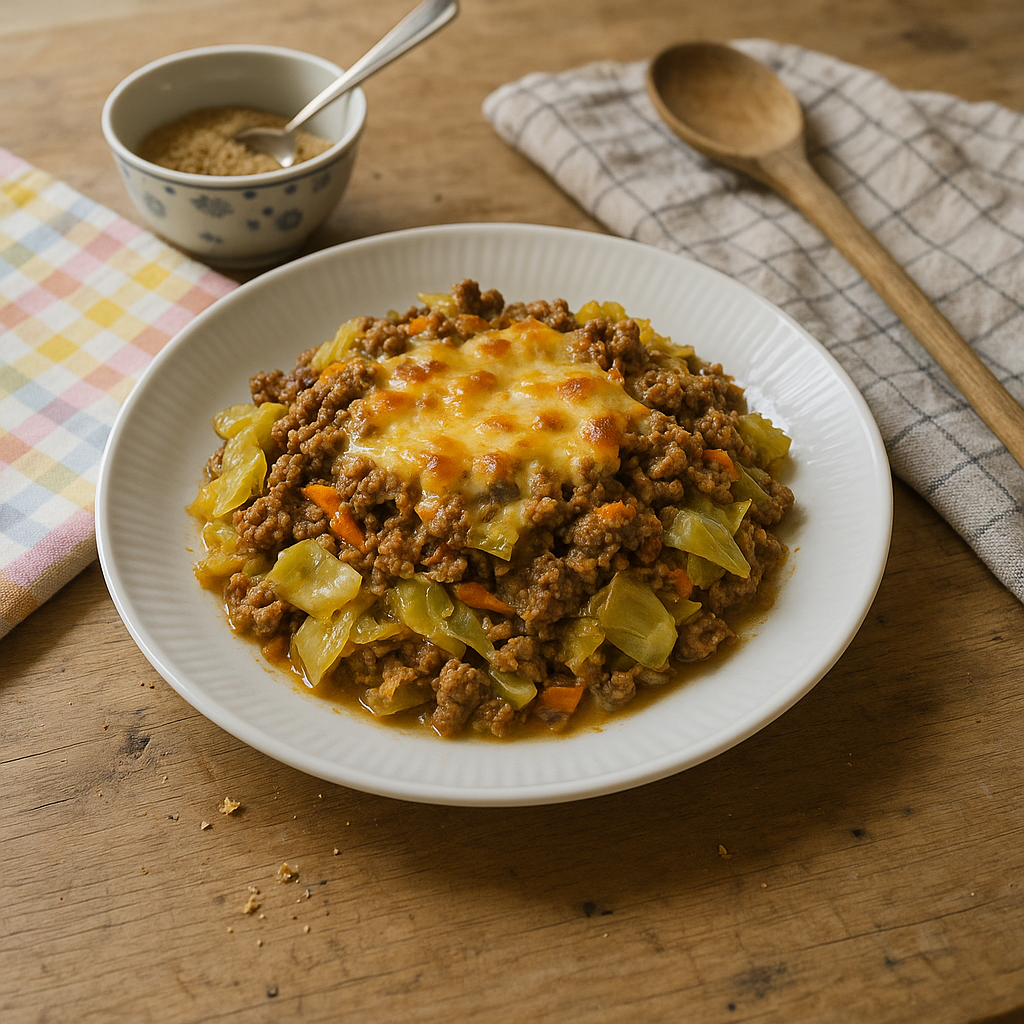 Kålfad med hakket oksekød