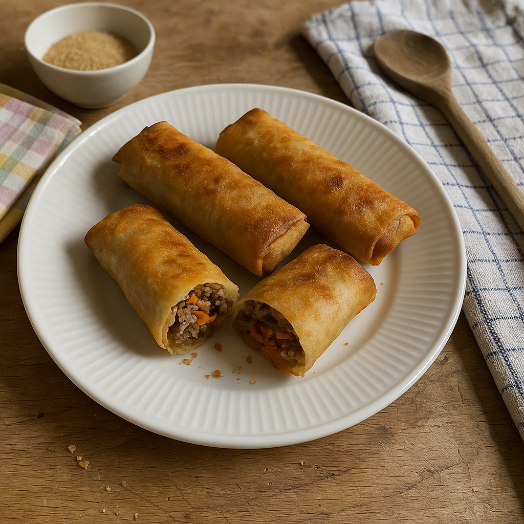 Forårsruller med oksekød