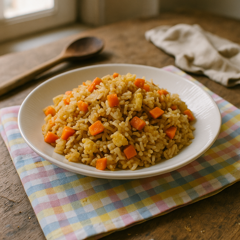 Friteret Ris med en Twist