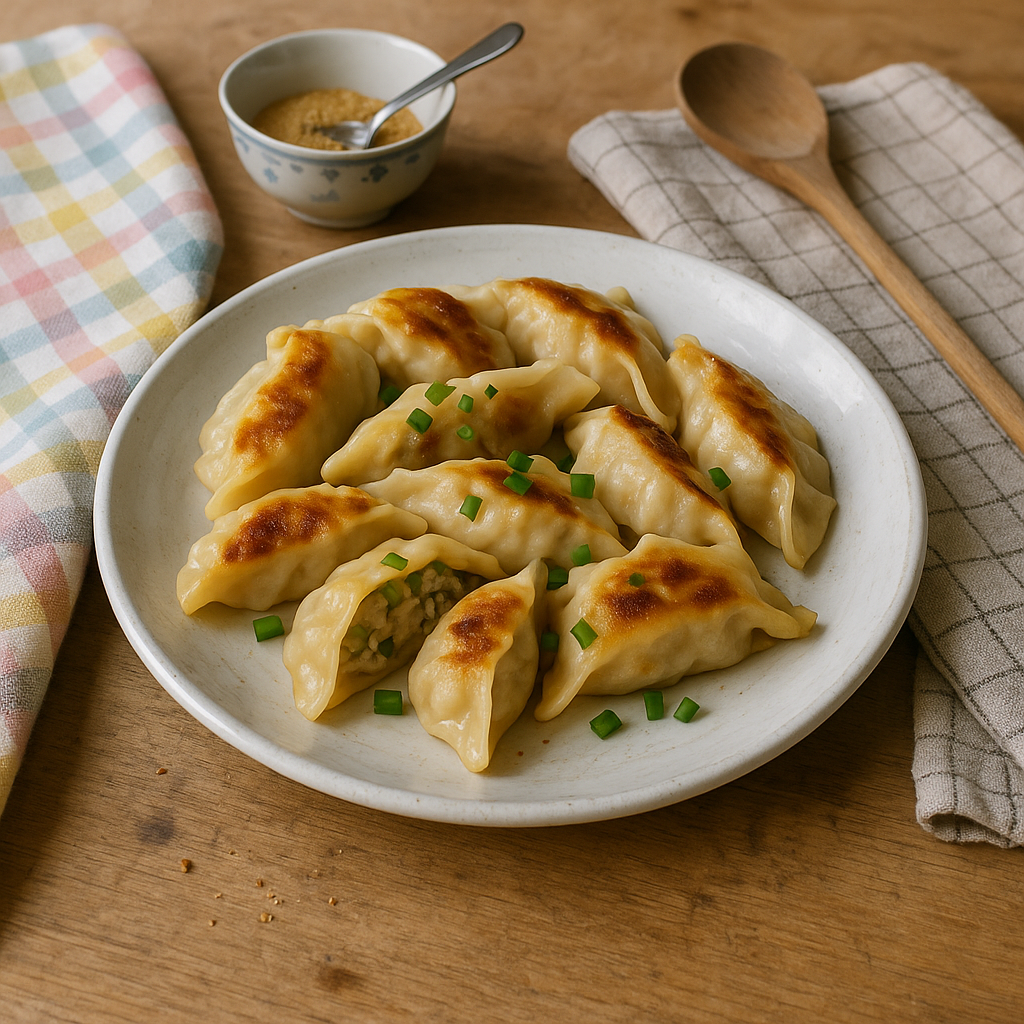Gyoza dumplings med hvidkål