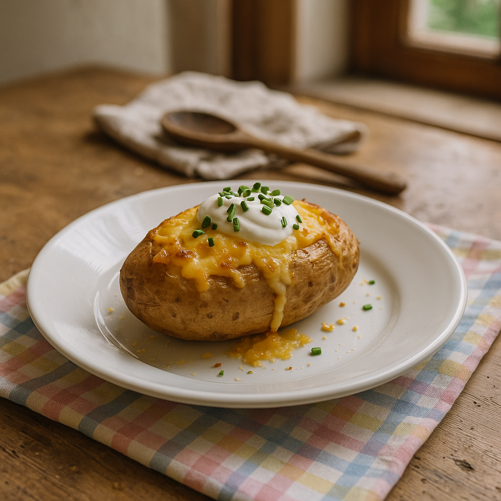 Bagekartofler med ost