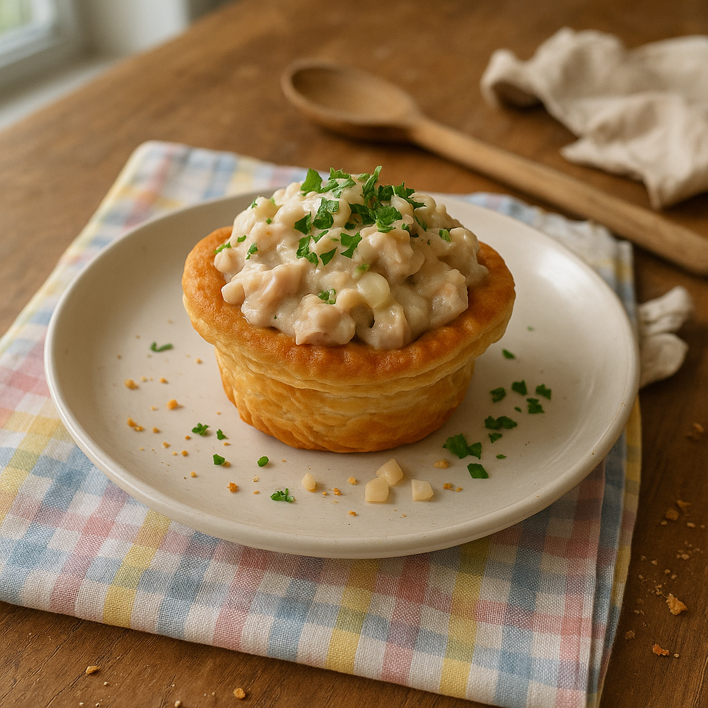 Tarteletter med hønsekød