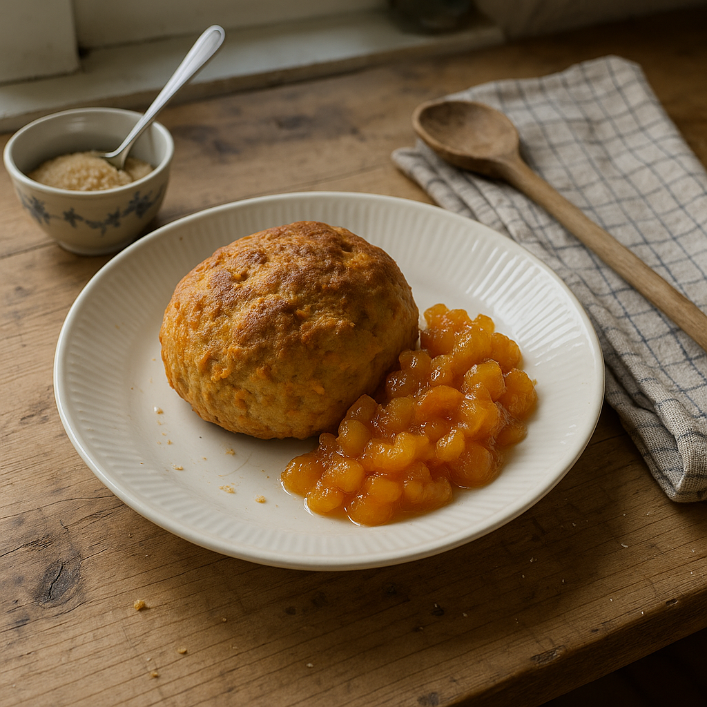 Gulerodsboller med abrikos-relish