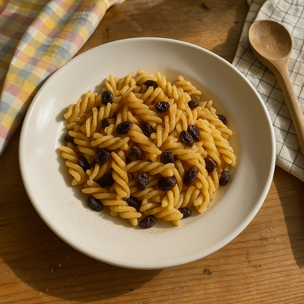 Mølført pasta med rosin