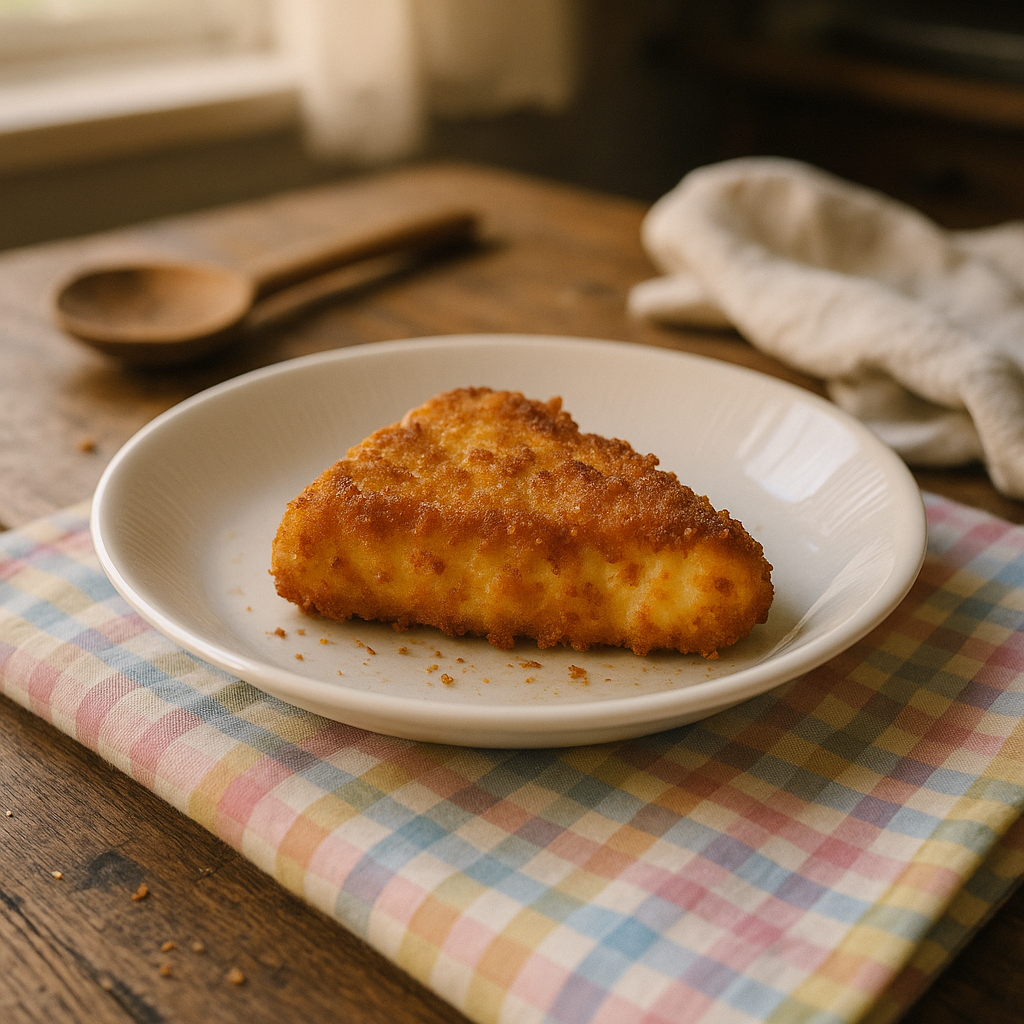 Friteret brødost med ingefær