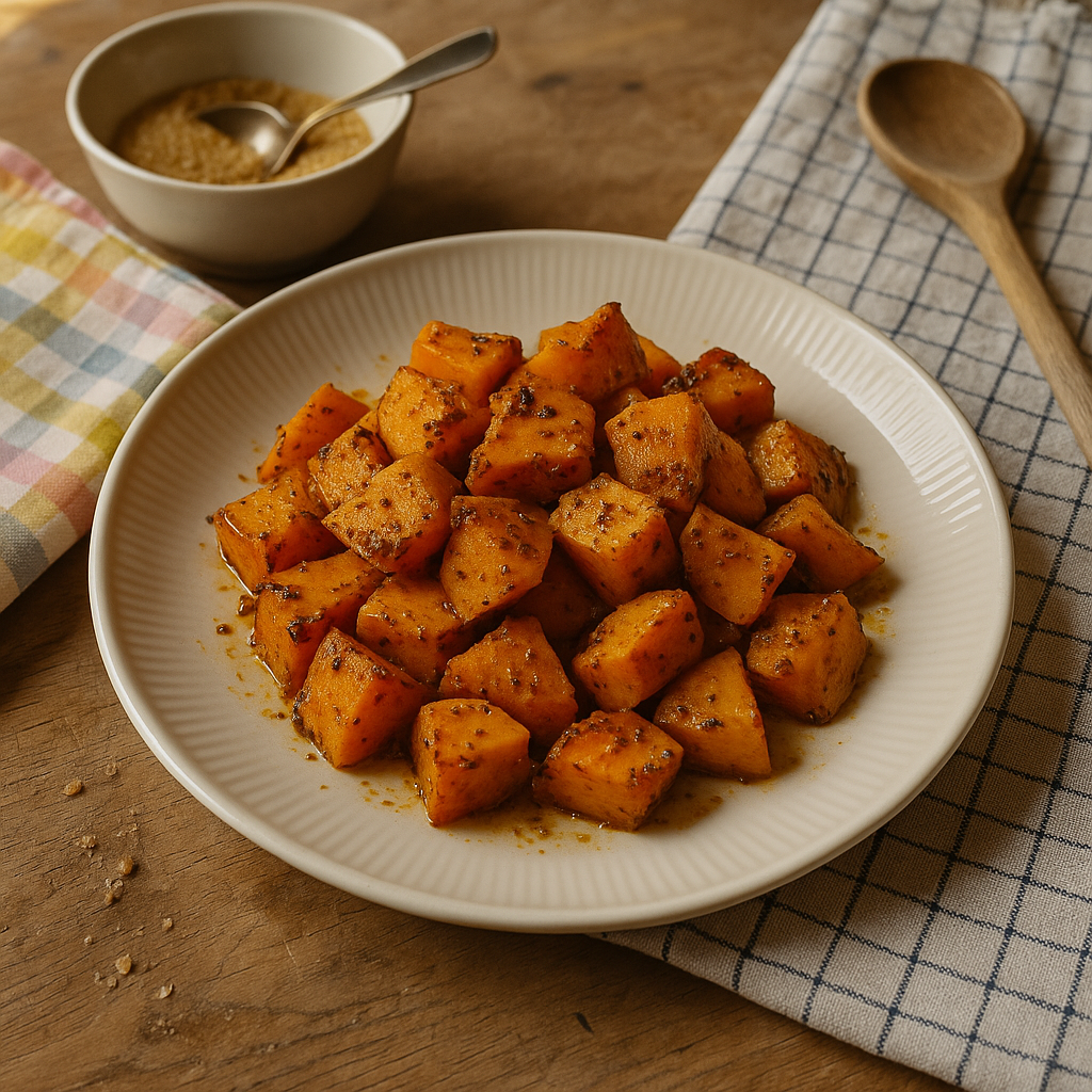 Sennepsmarineret græskar