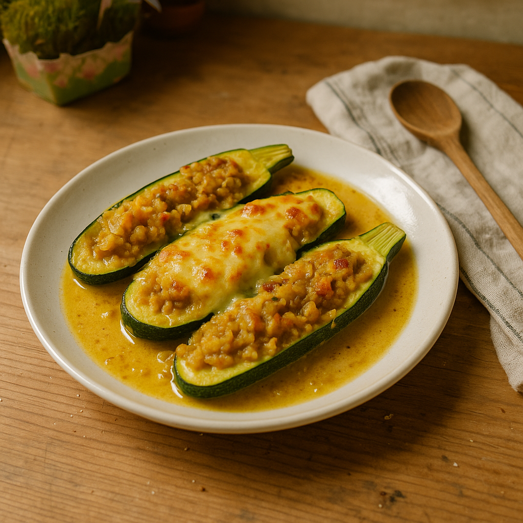 Courgette-karrybolle