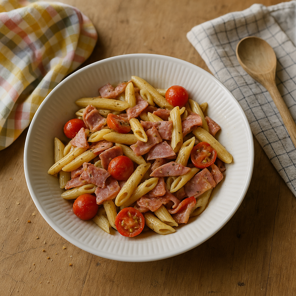 Gensplejset pastasalat