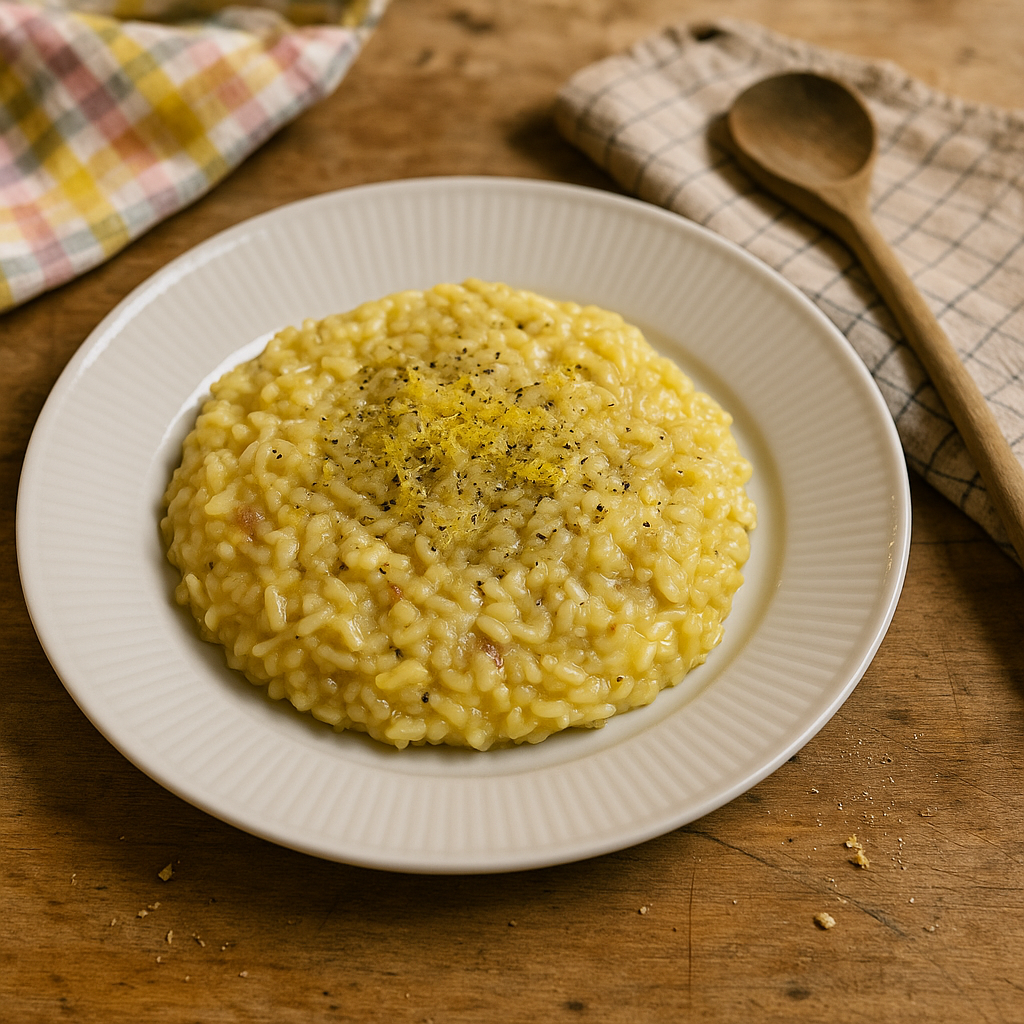 Citron-lakrids-risotto