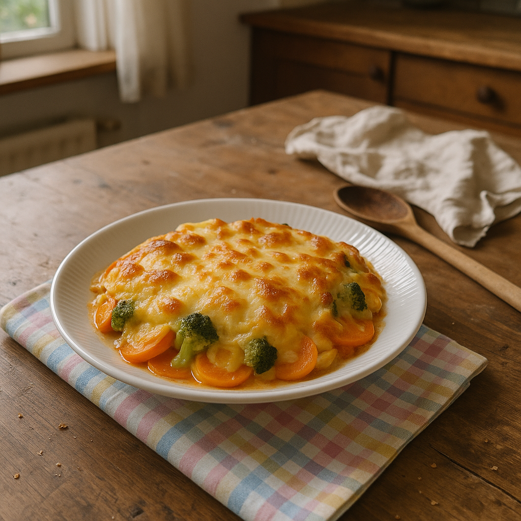 Toffee-grøntsagsgratin