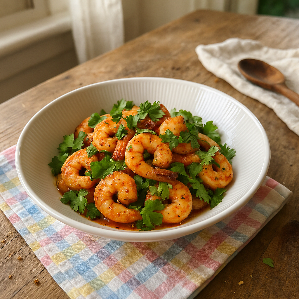 Chili-lime rejer med koriander