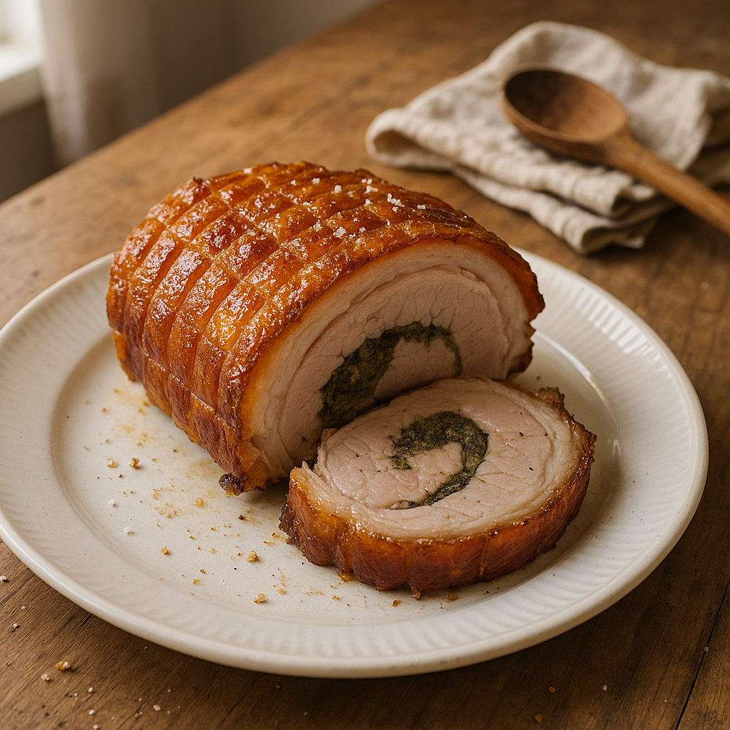 Porchetta med mild salvie