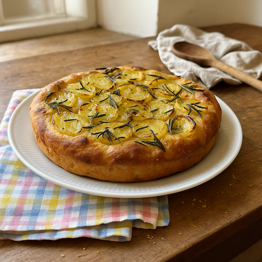 Kartoffel-focaccia med rosmarin