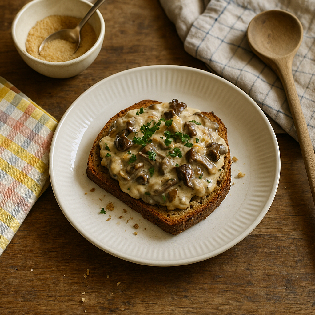 Svampetoast med træsvampe