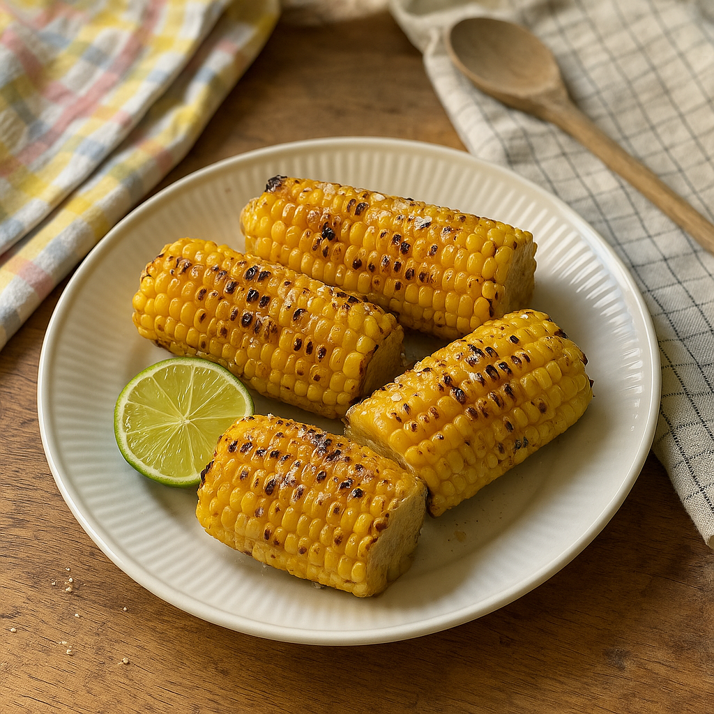 Limegrillet majs med smørsalt