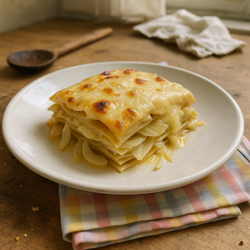 Fennikel-lasagne med ostesauce