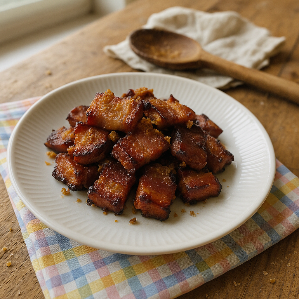 Ingefærsødede baconbites