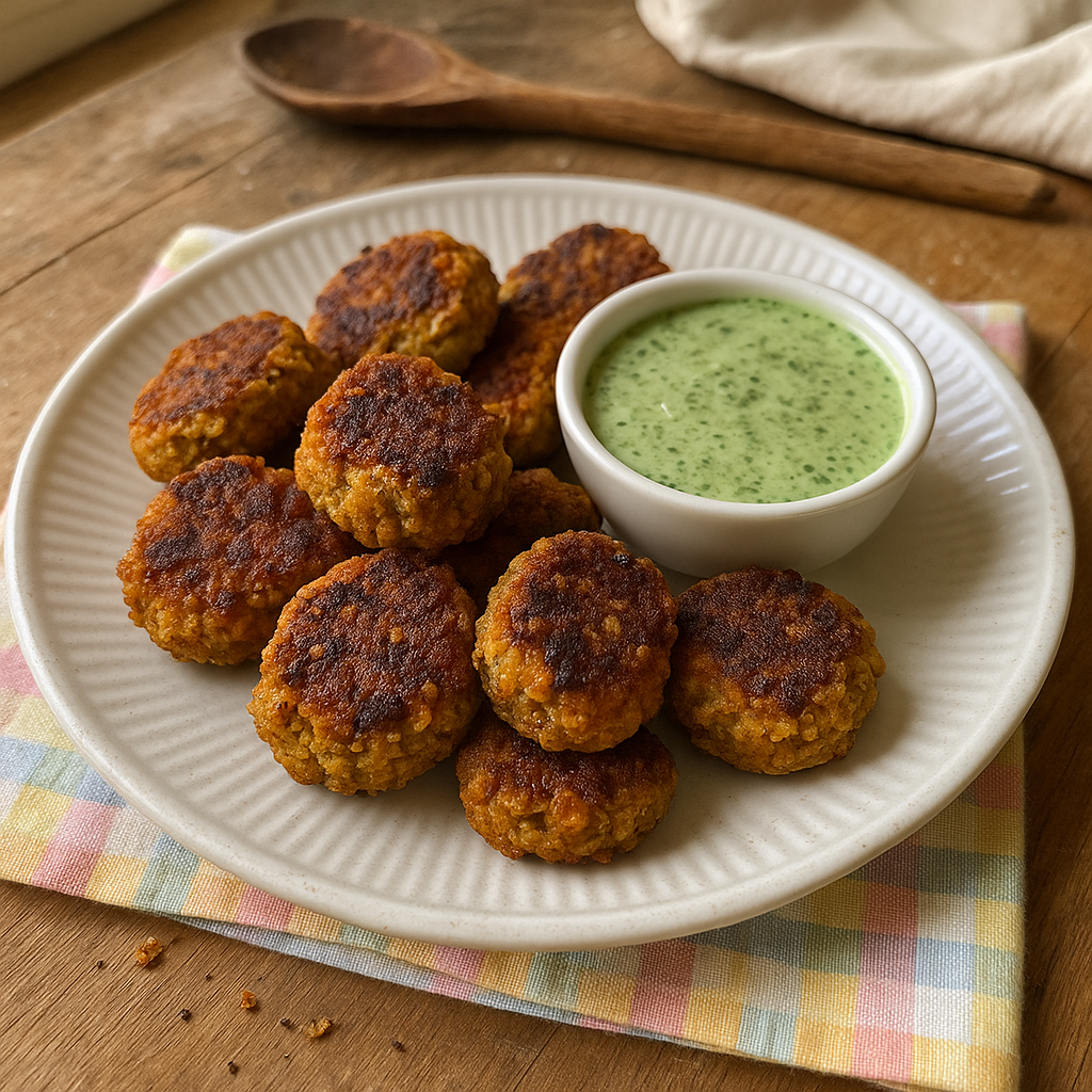 Falafel Nuggets med urtesauce