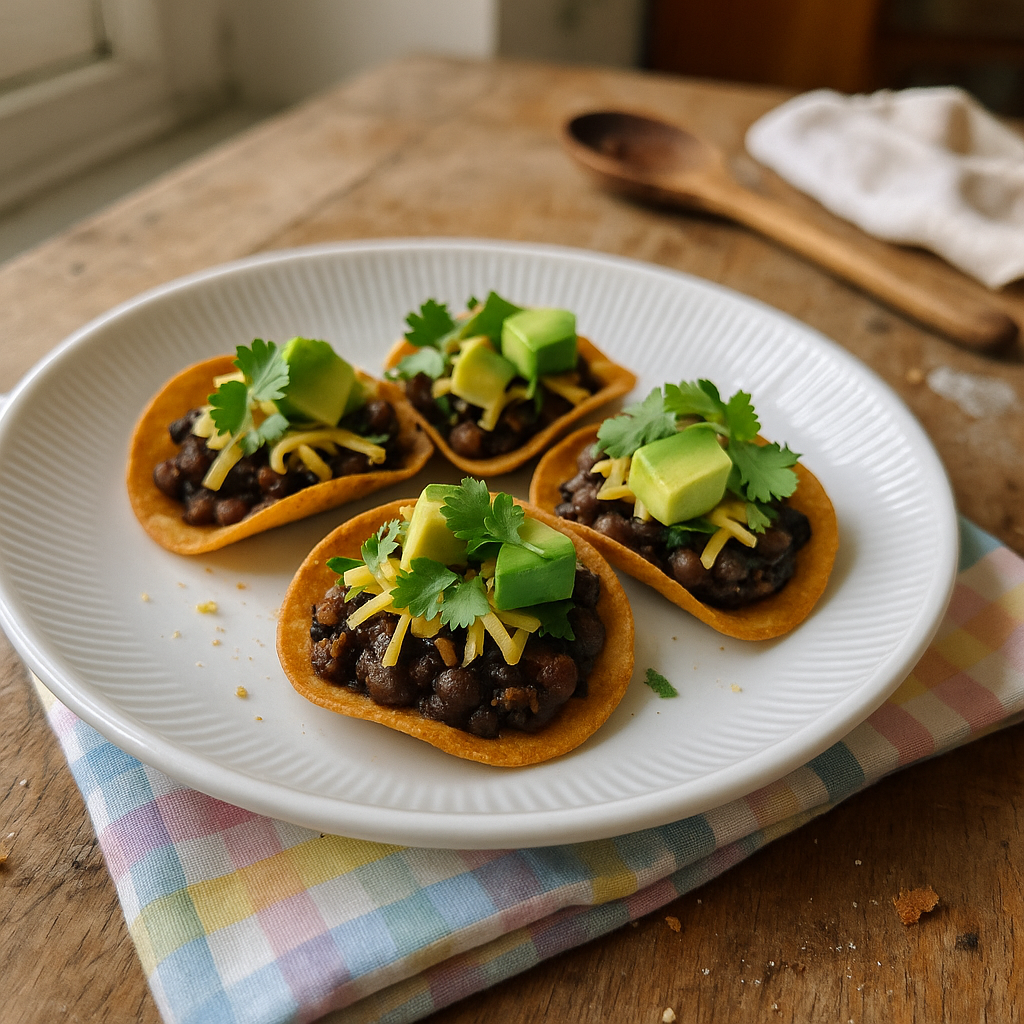 Mini tacos med bønner