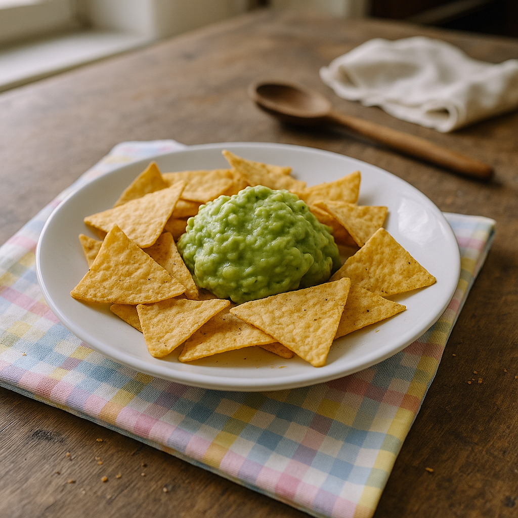 Majschips med avocado-lime