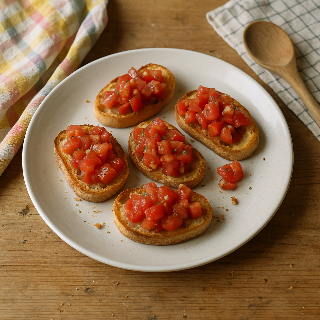 Mini bruschetta med tomatsalsa