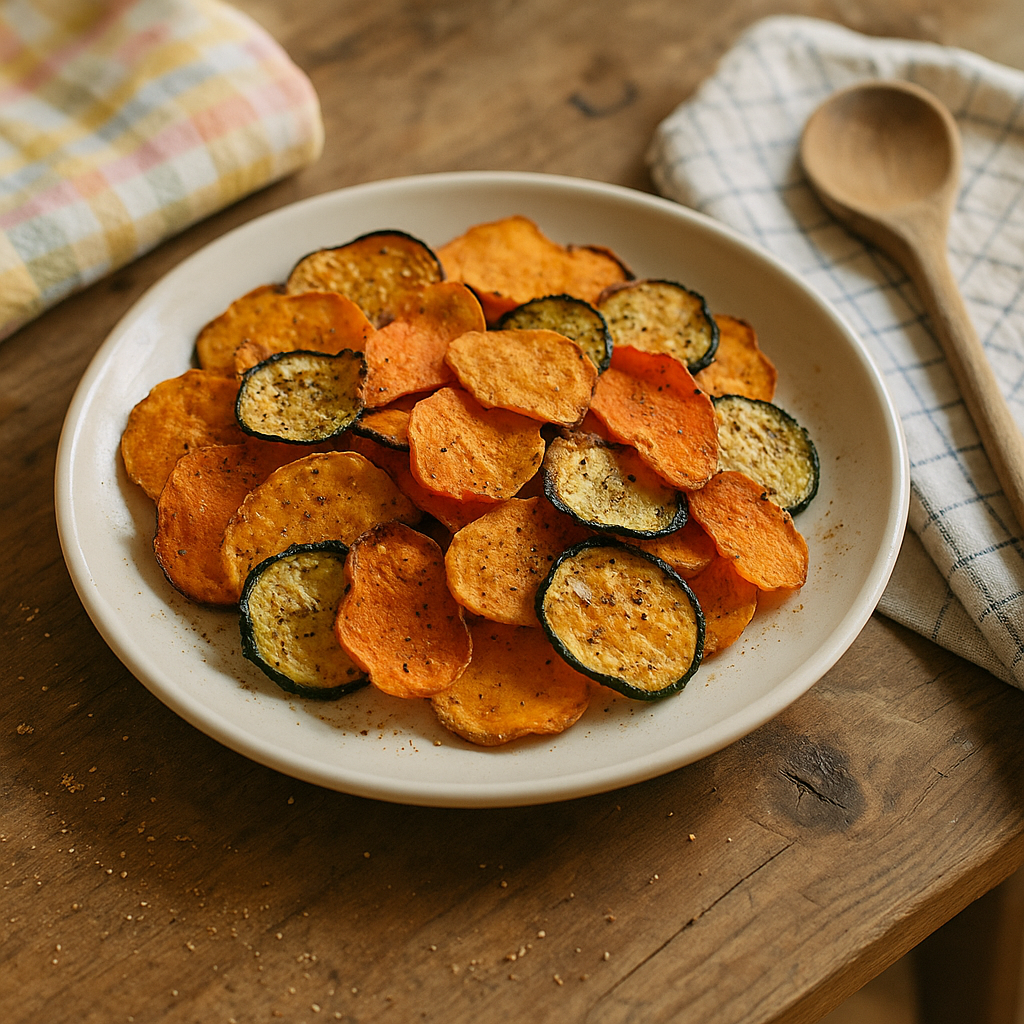 Bagte krydder-grøntsagschips