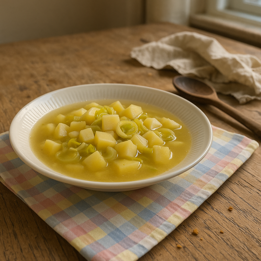 Kartoffel-porresuppe (light)
