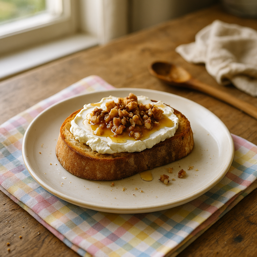 Honningkysset Gedost-Tartine