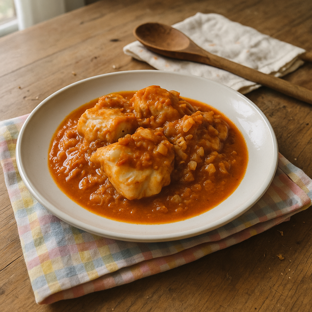 Munkfisk med Cognac-Flambering